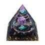 Pyramide Orgonite Constellation Capricorne améthyste